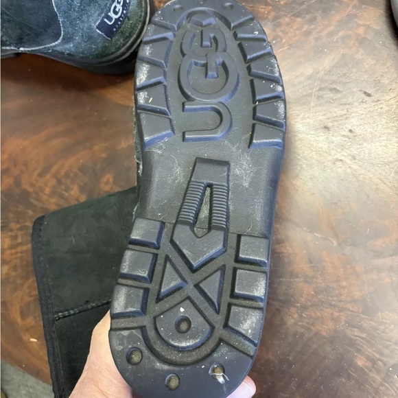 UGG snow boots women’s 9 black/green suede mid calf - Picture 3 of 6